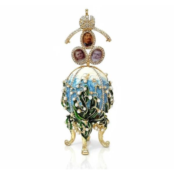 Handmade Designer Faberge Eggs Collection Gold Photo Frame Imperial Russian Egg Faberge Ornaments Men Graduation Son Inlaw Birthday Gift Ideas for him
