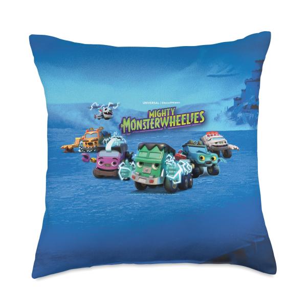 DreamWorks Mighty MonsterWheelies Team Throw Pillow
