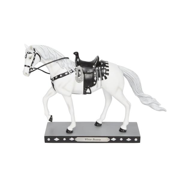 Enesco The Trail of Paint Ponies ホワイトビューティーホースフィギュア、2.5インチ、マルチカラー
