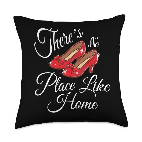 There is no place like home, wonderful wizard of oz quote Throw Pillow