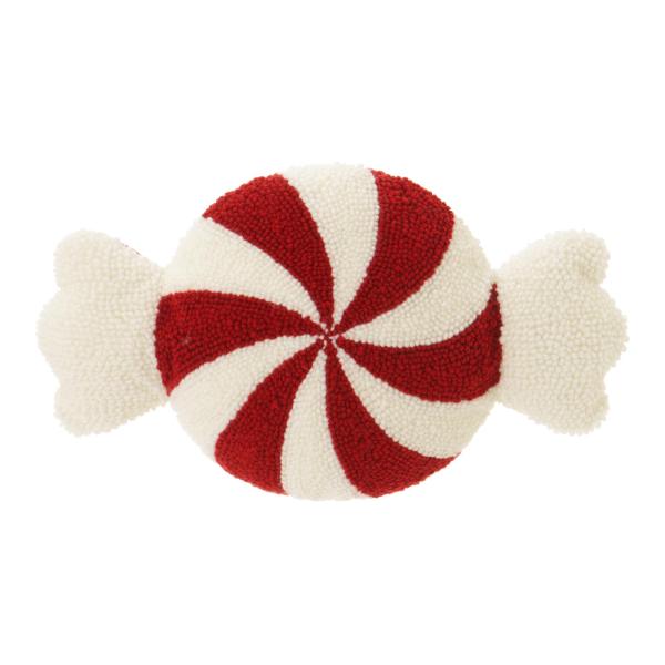 Baynoyia Christmas Throw Pillows Cute Red and White Plush Pillows Candy Cane Shaped Pillow Christmas Decorative Pillows (Red Candy, 35cm*58cm)