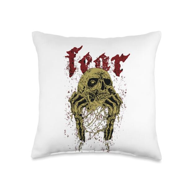 Awakening Zombie Vod〓n Fear Halloween Horror Creature Gothic Throw Pillow