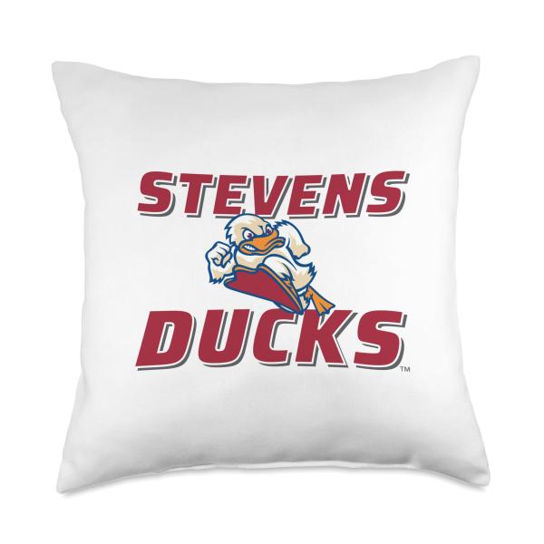 Stevens Institute of Technology Stevens Ducks Logo Throw Pillow