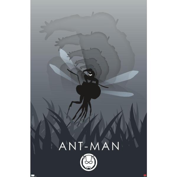 Trends International Marvel Heroic Silhouette - Ant-Man Wall Poster, 19L x 13W, Premium Unframed Version