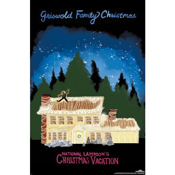 Trends International National Lampoon's Christmas Vacation - House Wall Poster, 19L x 13W, Premium Unframed Version
