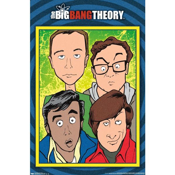 Trends International The Big Bang Theory - Geeks Wall Poster, 19L x 13W, Premium Unframed Version