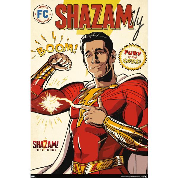 Trends International DCコミックス映画 Shazam!神々の怒り - コミックウォールポスター、長さ19 x 幅13、プレミアムフレームなしバージョン