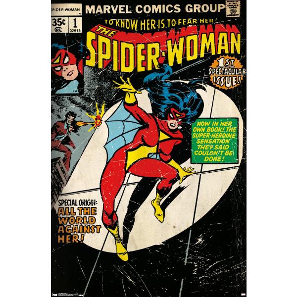 Trends International Marvel Comics Spider-Woman - Cover #1 Wall Poster, 19L x 13W, Premium Unframed Version