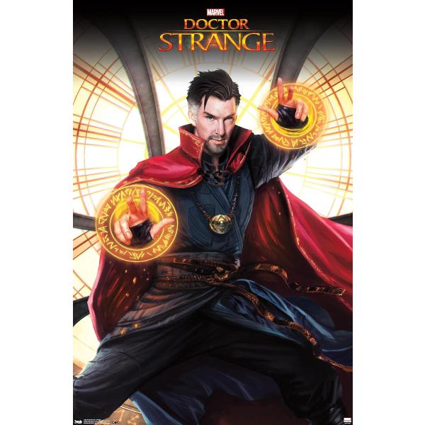 Trends International Marvel Doctor Strange - Skylight Wall Poster, 19L x 13W, Premium Unframed Version