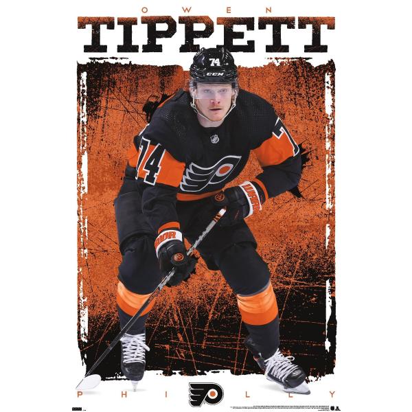 Trends International NHL Philadelphia Flyers - Owen Tippett 23 Wall Poster, 19L x 13W, Premium Unframed Version