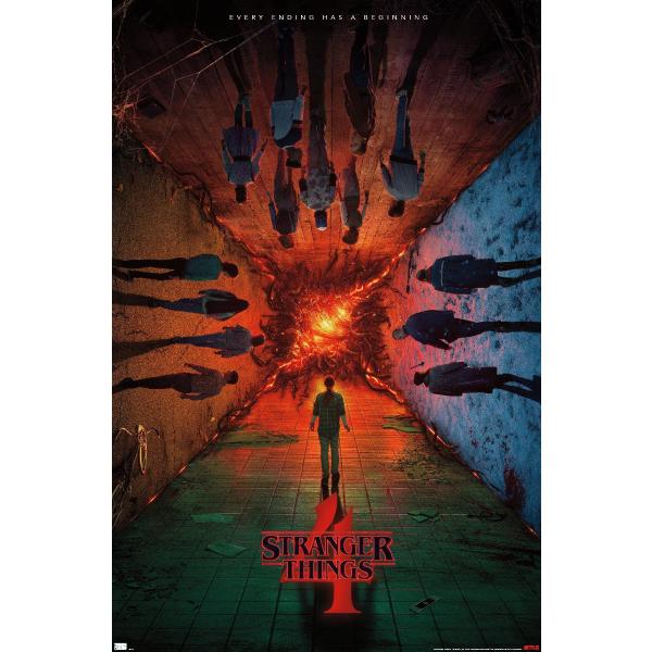 Netflix Stranger Things: Season 4 - Group Teaser One Sheet Wall Poster, 19L" x 13W", Premium Unframed Version