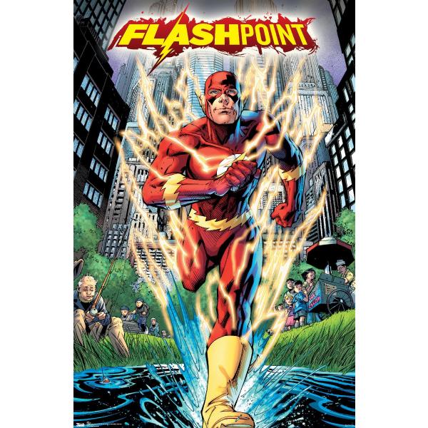 DC Comics The Flash - Flashpoint Wall Poster, 19L" x 13W", Premium Unframed Version