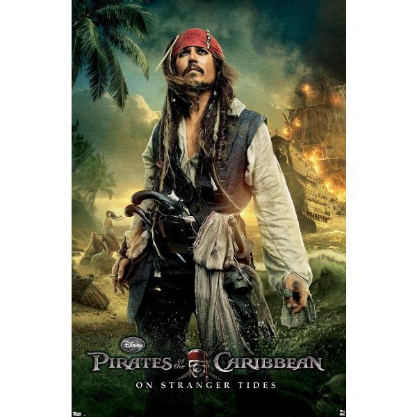 Disney Pirates of the Caribbean: On Stranger Tides - One Sheet 2 Wall Poster, 19L" x 13W", Premium Unframed Version