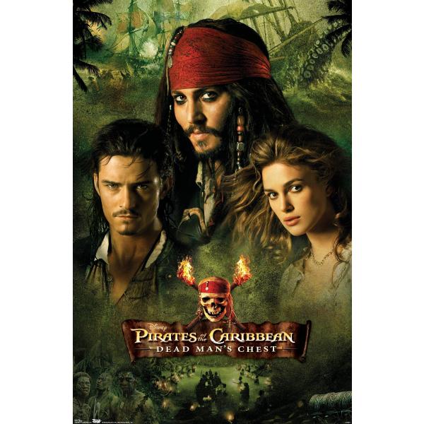 Disney Pirates of the Caribbean: Dead Man's Chest - Group Wall Poster, 19L" x 13W", Premium Unframed Version