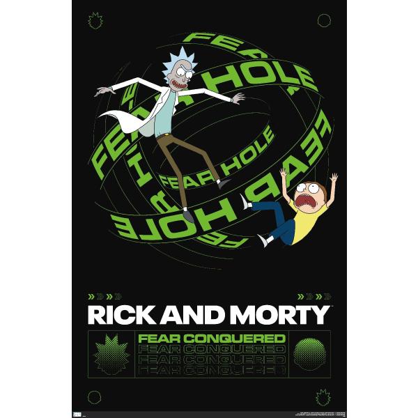 Trends International Rick And Morty - Fear Hole Wall Poster, 19L x 13W, Premium Unframed Version