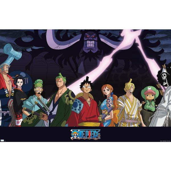 Trends International One Piece: Wano Country - Kaido Shadow Wall Poster, 19L x 13W, Premium Unframed Version