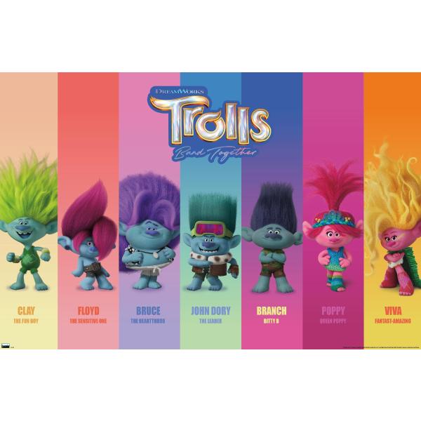 Trends International Trolls:Band Together - パーフェクトハーモニー ウォールポスター、長さ19 x 幅13、プレミアムフレームなしバージョン