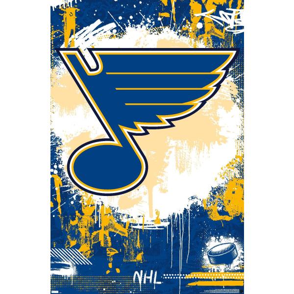 NHL St. Louis Blues - Maximalist Logo 23 Wall Poster, 19L" x 13W", Premium Unframed Version