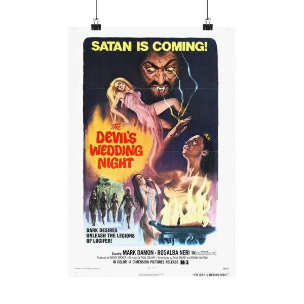 「悪魔の花嫁の夜」1973年 映画ポスター ペーパープリント