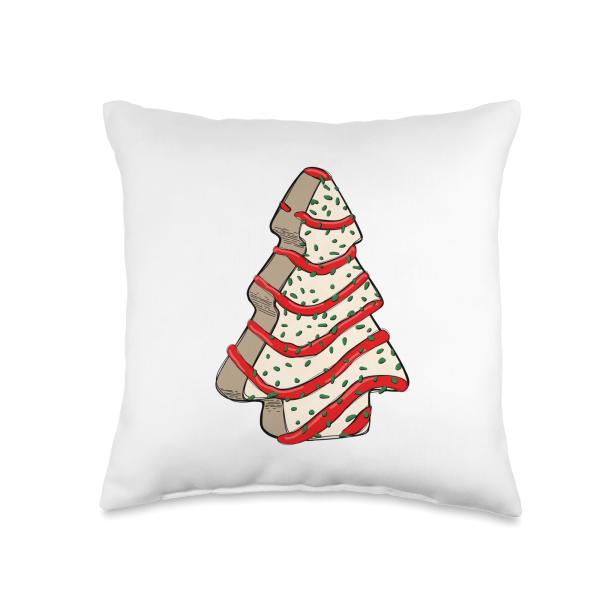 Christmas Tree Cake Throw Pillow