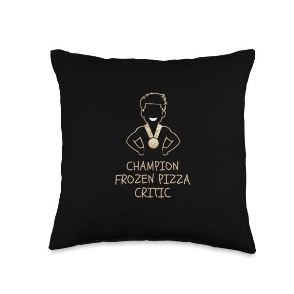 Champion Frozen Pizza Critic Medal Throw Pillow