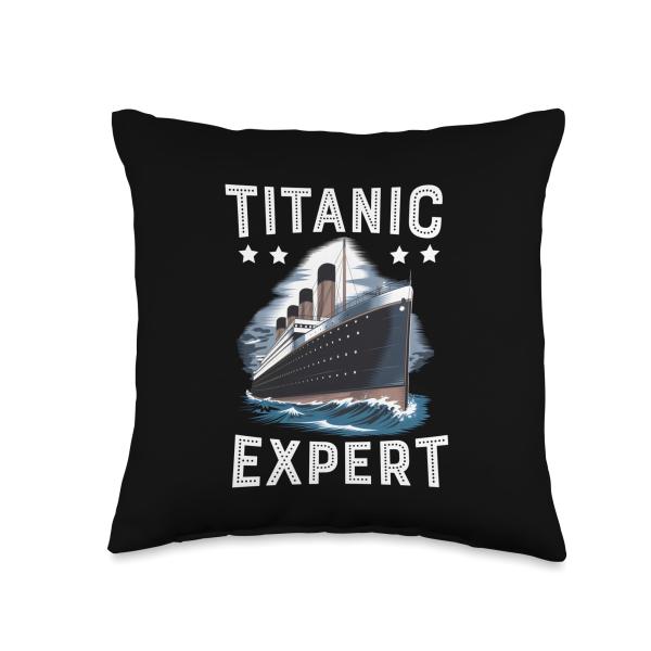 Titanic Expert - White Starline RMS Titanic Boys Girls Throw Pillow