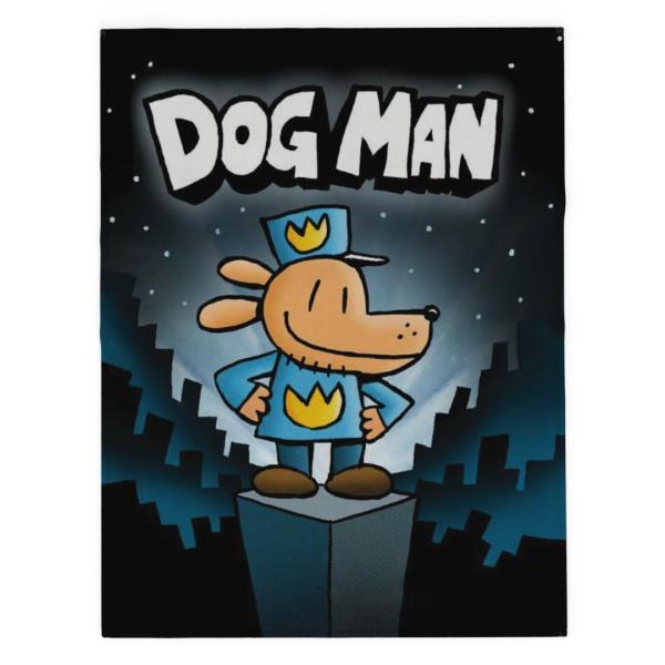 Franco Dog Man 子供向け フリース スロー 46×60インチ 超柔らかプラッシュ 公式ライセンス品 洗濯機対応 ソファ・ベッドに最適