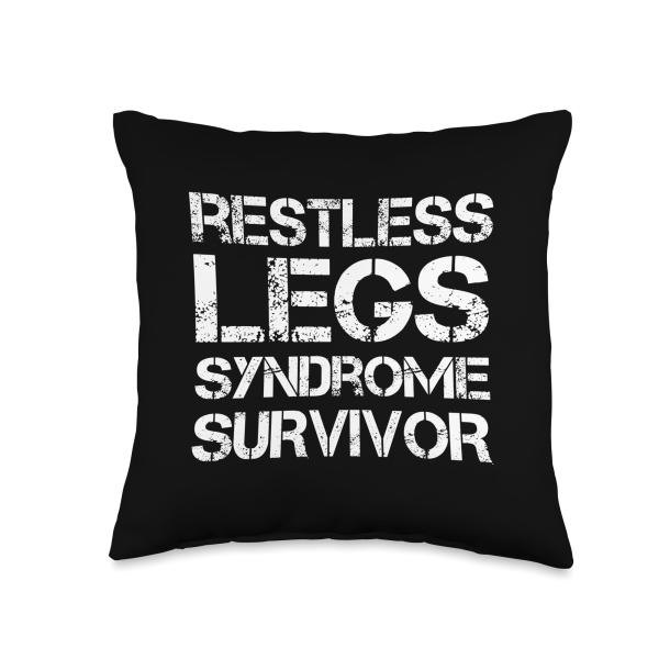 Restless Legs Syndrome Survivor Throw Pillow