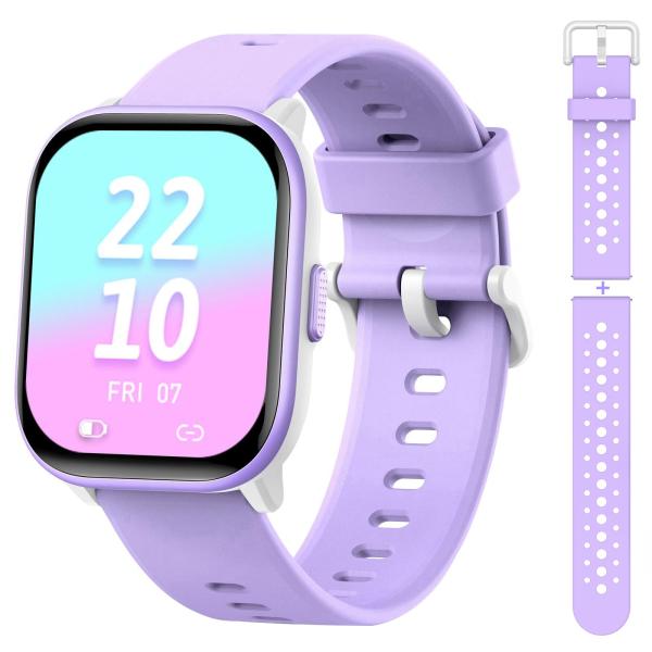 meoonley Kids Watch with 19 Sport Modes, 1.5" Girls Smart Watch, Sleep Tracking, Heart Rate, Pedometer, No APP/Phone Required, IP68 Waterproof, Kids F