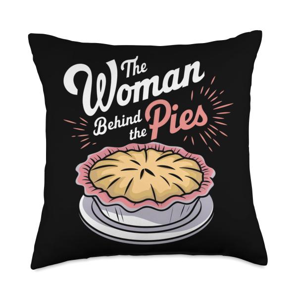 The Woman Behind The Pies Baking Love Homenade Love Joy Throw Pillow