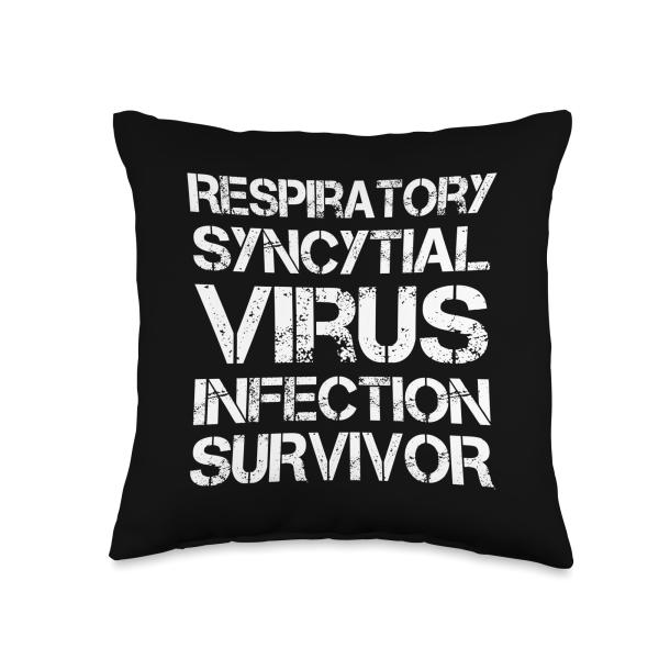 Respiratory Syncytial Virus Infection Survivor Throw Pillow