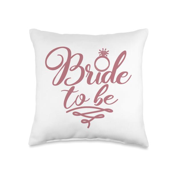 Bride To Be Bachelorette Party Wedding Bridal Shower, Bride Throw Pillow