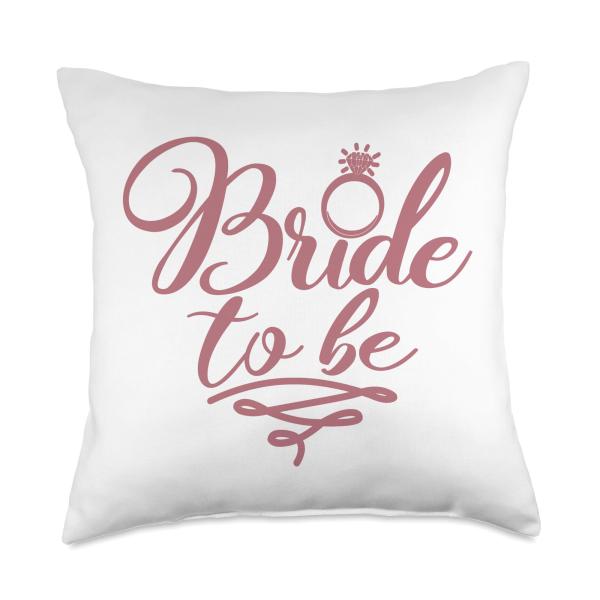 Bride To Be Bachelorette Party Wedding Bridal Shower, Bride Throw Pillow