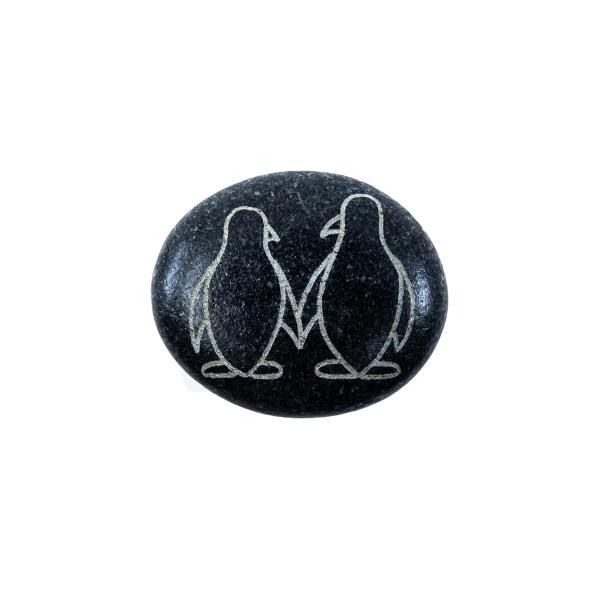Penguin Pebble, Penguin stone, Penguin keepsake, Rock, Personalized Unique Love Gift, Valentine's gift, love promise, engagement gift, wedding, annive