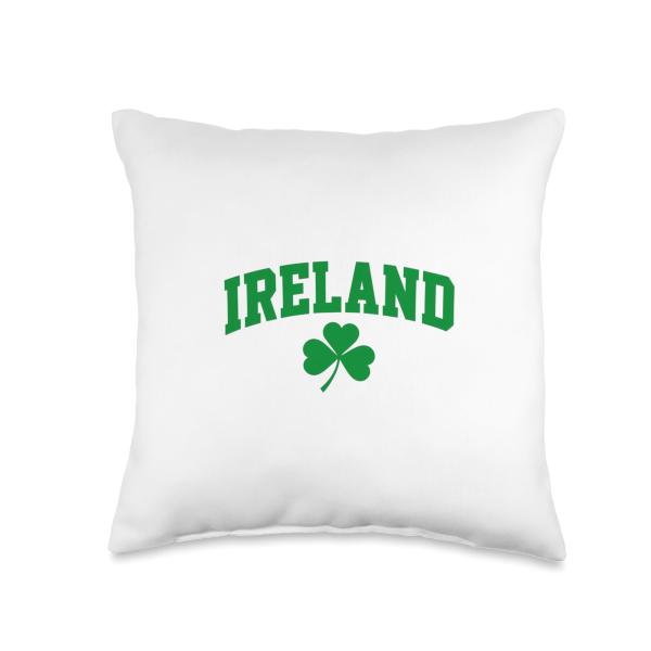 IRELAND Lucky Saint Patrick Day Throw Pillow