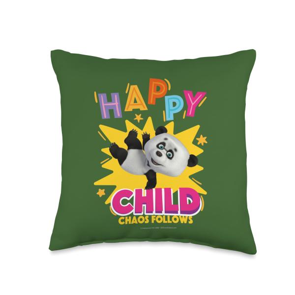 Friends. Happy Child Throw Pillow