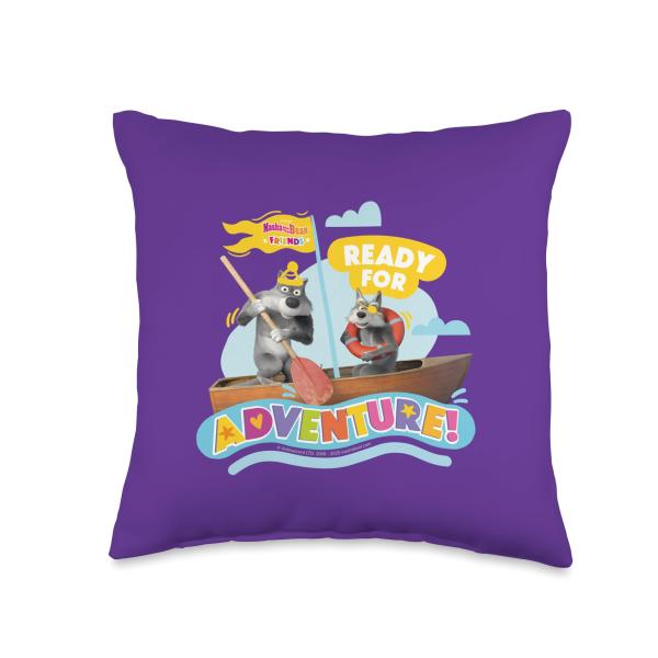 Friends. Ready For Adventure! Throw Pillow