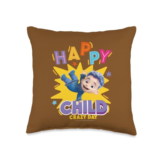 Friends. Happy Child Throw Pillow