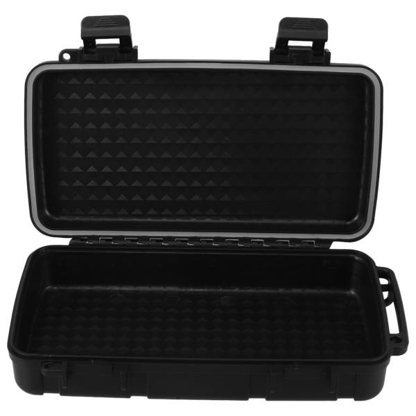 Hemobllo Waterproof Hard Tool Case Shockproof Sealed Plastic Storage Box Organizer with Foam Portable Carrying Handle for Mechanic Hardware Instrument