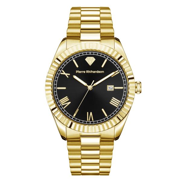 PR9822 Men's Gold Watch - 41mm Stainless Steel, Japanese Quartz, 5ATM Water Resistant, Sapphire Crystal Glass