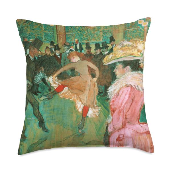 Toulouse Lautrec The Dance No. 2 for Artists Throw Pillow
