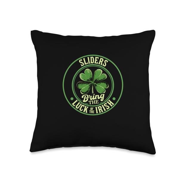 Sliders Bring The Luck Of The Irish Throw Pillow