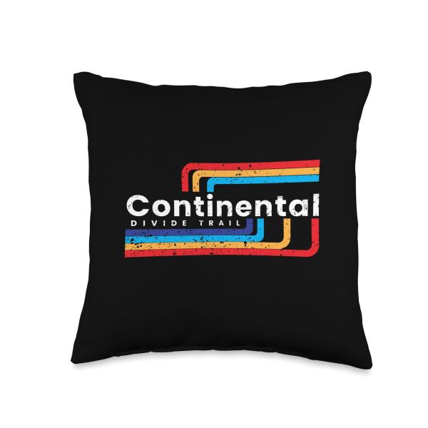 Continental Divide Trail CDT Thru Hiking Continental Divide Throw Pillow