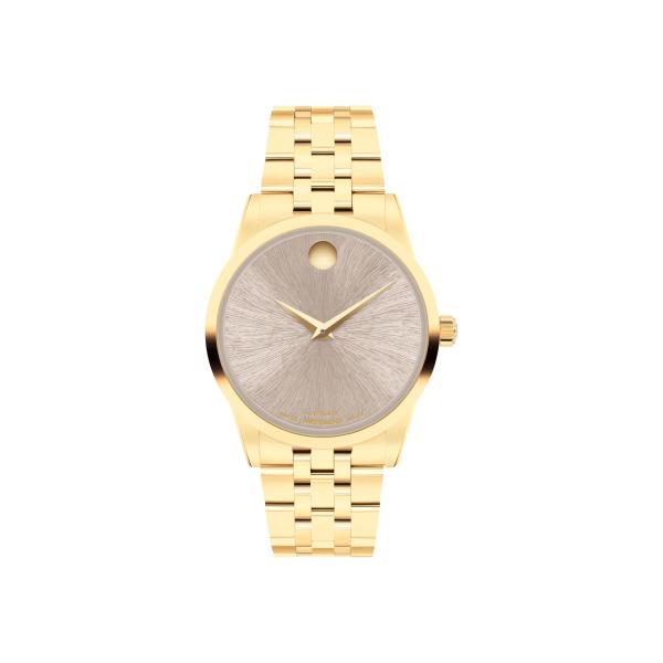 Movado Museum Classic Women's Automatic Watch, Stainless Steel Bracelet, Self-Winding Luxury Timepiece - Gift for Her - 33mm