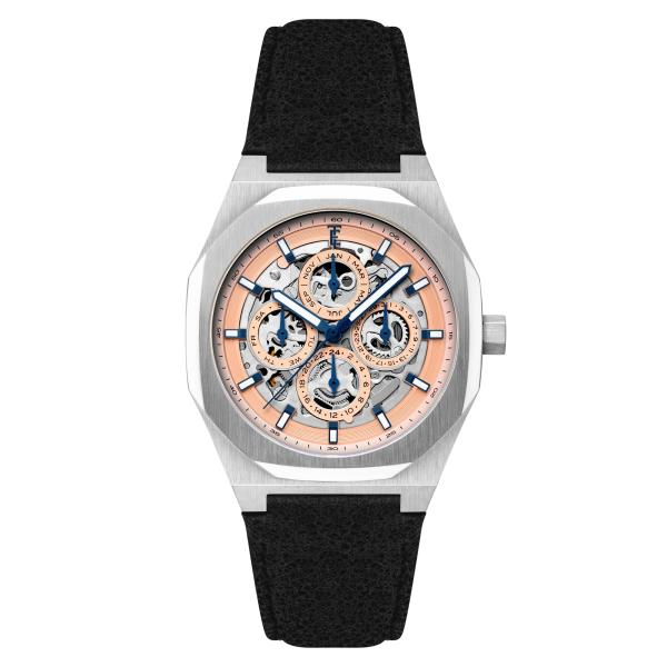 Thomas Earnshaw Steel Blue | Discovery Drake Triple Calendar Skeleton Automatic