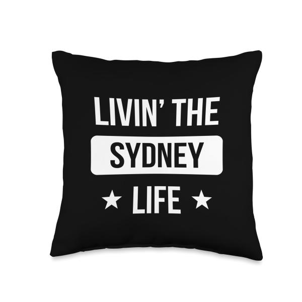 Livin' The Sydney Life Family Reunion Squad First Last Name Throw Pillow