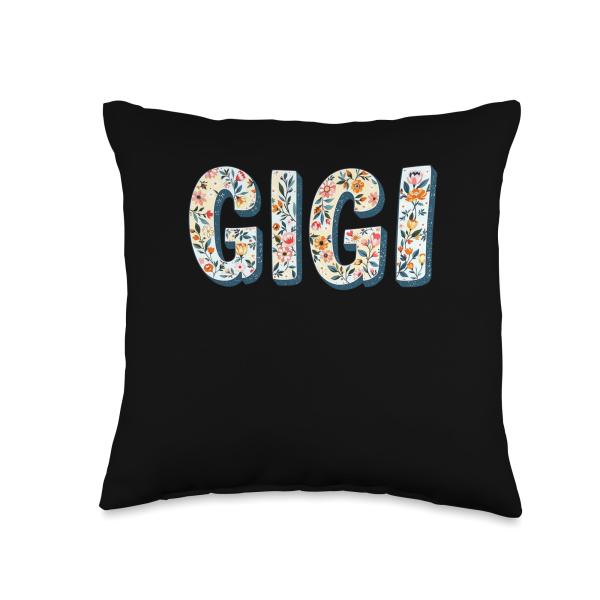 Wildflowers Gigi Floral Mother's Day Gigi Throw Pillow