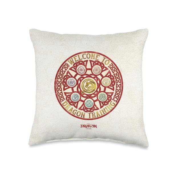 DreamWorks Dragons Welcome to Dragon Training Throw Pillow