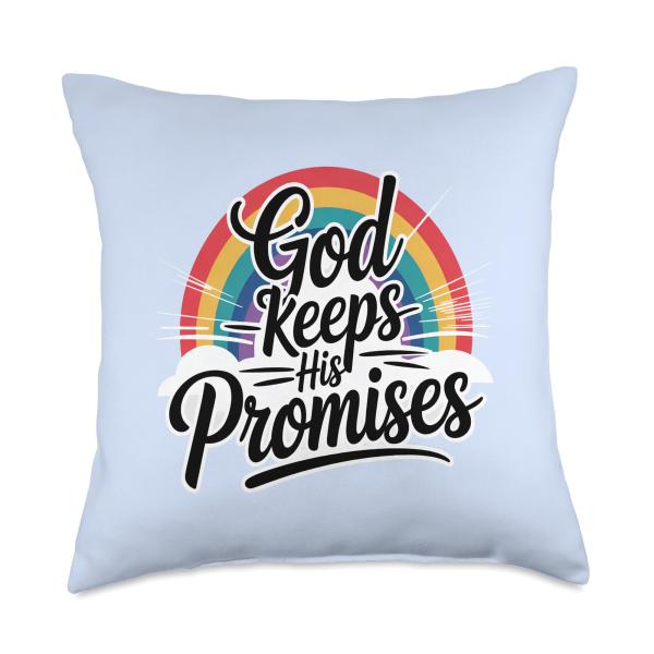 God Keeps His Promises Throw Pillow
