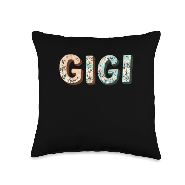 Wildflowers Gigi Floral Mother's Day Gigi Throw Pillow